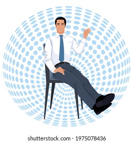 A businessman in the workplace.