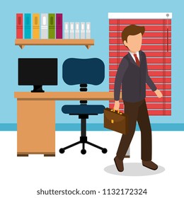 businessman in the workplace office