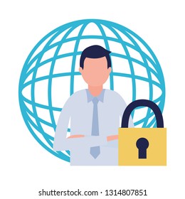 businessman world security