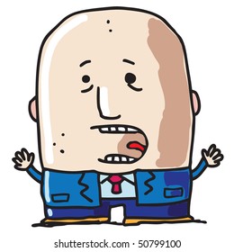 Businessman yelling