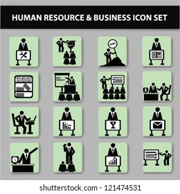 Business,management and human resources icons,Vector
