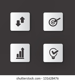 Business,management sign icons,vector