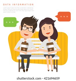 Businessman,employee concept design on clean background,vector