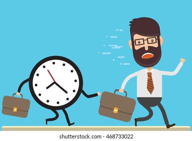 Businessman,employee concept design on clean background,vector