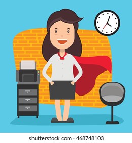 Businessman,employee concept design on clean background,vector