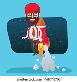 Businessman,employee concept design on clean background,vector