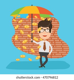 Businessman,employee concept design on clean background,vector