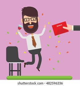 
Businessman,employee concept design on clean background,vector