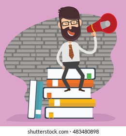 Businessman,employee concept design on clean background,vector