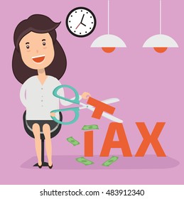 
Businessman,employee concept design on clean background,vector