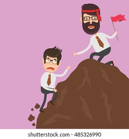 Businessman,employee concept design on clean background,vector