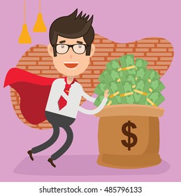 Businessman,employee concept design on clean background,vector