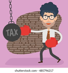 Businessman,employee concept design on clean background,vector