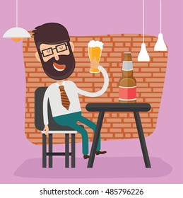 Businessman,employee concept design on clean background,vector