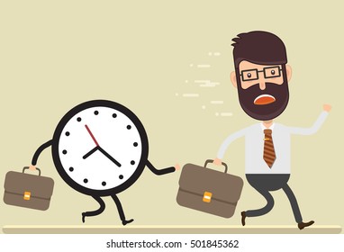 Businessman,employee concept design on clean background,vector