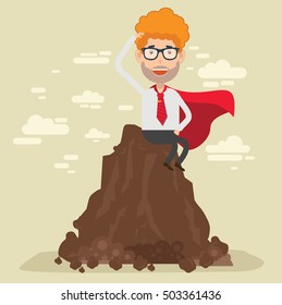 Businessman,employee concept design on clean background,vector