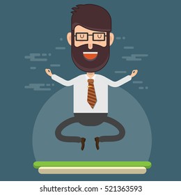 Businessman,employee concept design on clean background,vector