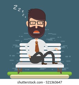 Businessman,employee concept design on clean background,vector