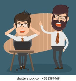 
Businessman,employee concept design on clean background,vector