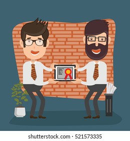 
Businessman,employee Concept Design On Clean Background,vector