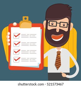 
Businessman,employee concept design on clean background,vector