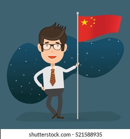 
Businessman,employee concept design on clean background,vector