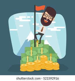Businessman,employee concept design on clean background,vector