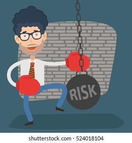 Businessman,employee concept design on clean background,vector