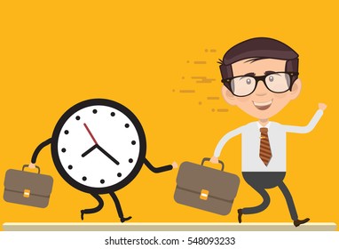 
Businessman,employee concept design on clean background,vector