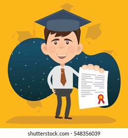 Businessman,employee concept design on clean background,vector