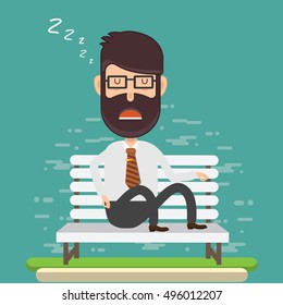 Businessman,employee concept design,clean vector