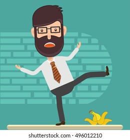 Businessman,employee concept design,clean vector