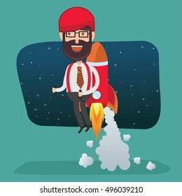 Businessman,employee concept design,clean vector