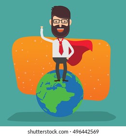 Businessman,employee concept design,clean vector