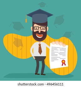 Businessman,employee concept design,clean vector