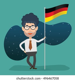 Businessman,employee concept design,clean vector
