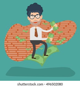 Businessman,employee concept design,clean vector