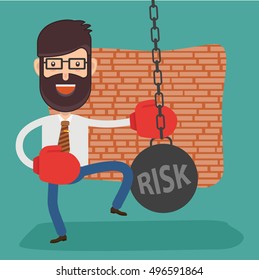 Businessman,employee concept design,clean vector