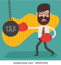 Businessman,employee concept design,clean vector