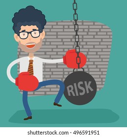 Businessman,employee concept design,clean vector