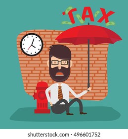 
Businessman,employee concept design,clean vector