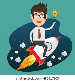 
Businessman,employee concept design,clean vector