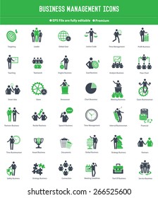Businessman,Human resource icon set,green version,clean vector