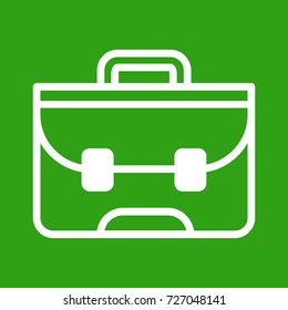 businessman's bag icon vector