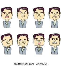 Businessman's face