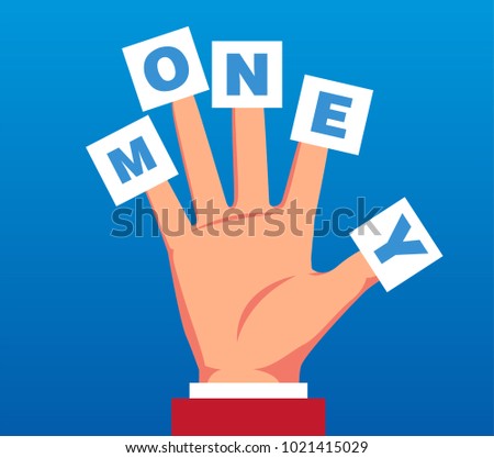 Businessman's finger sticky notes