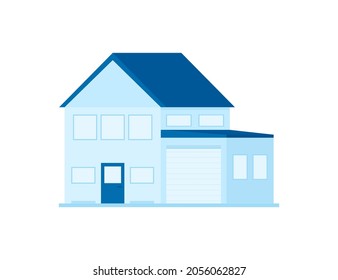 Businessmans Hand Holding A House. Home Rental, Property, Real Estate Concept. Vector Illustration. Technology Concept.