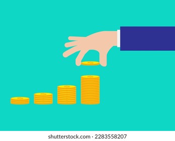 Businessman's hand with money, Business and Finance Investment