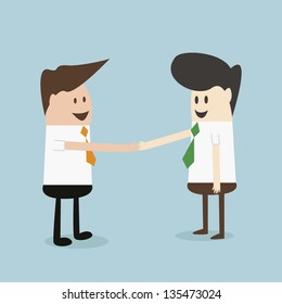 businessman's hand shaking