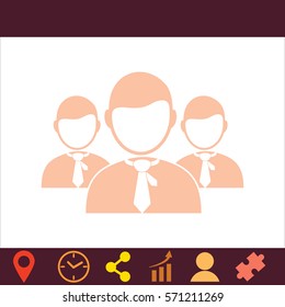 Businessmans  icon. Vector design.